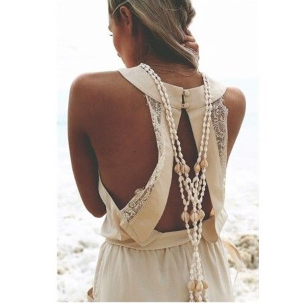 Sabo Skirt Beige Playsuit